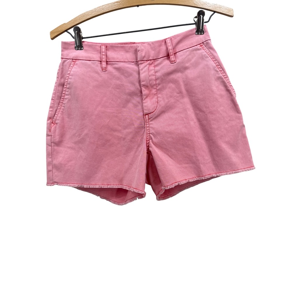 Carve Designs Pink Tencel Organic Cotton Raw Hem Shorts Womens Size 0